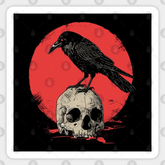 The Raven Sticker by Yopi